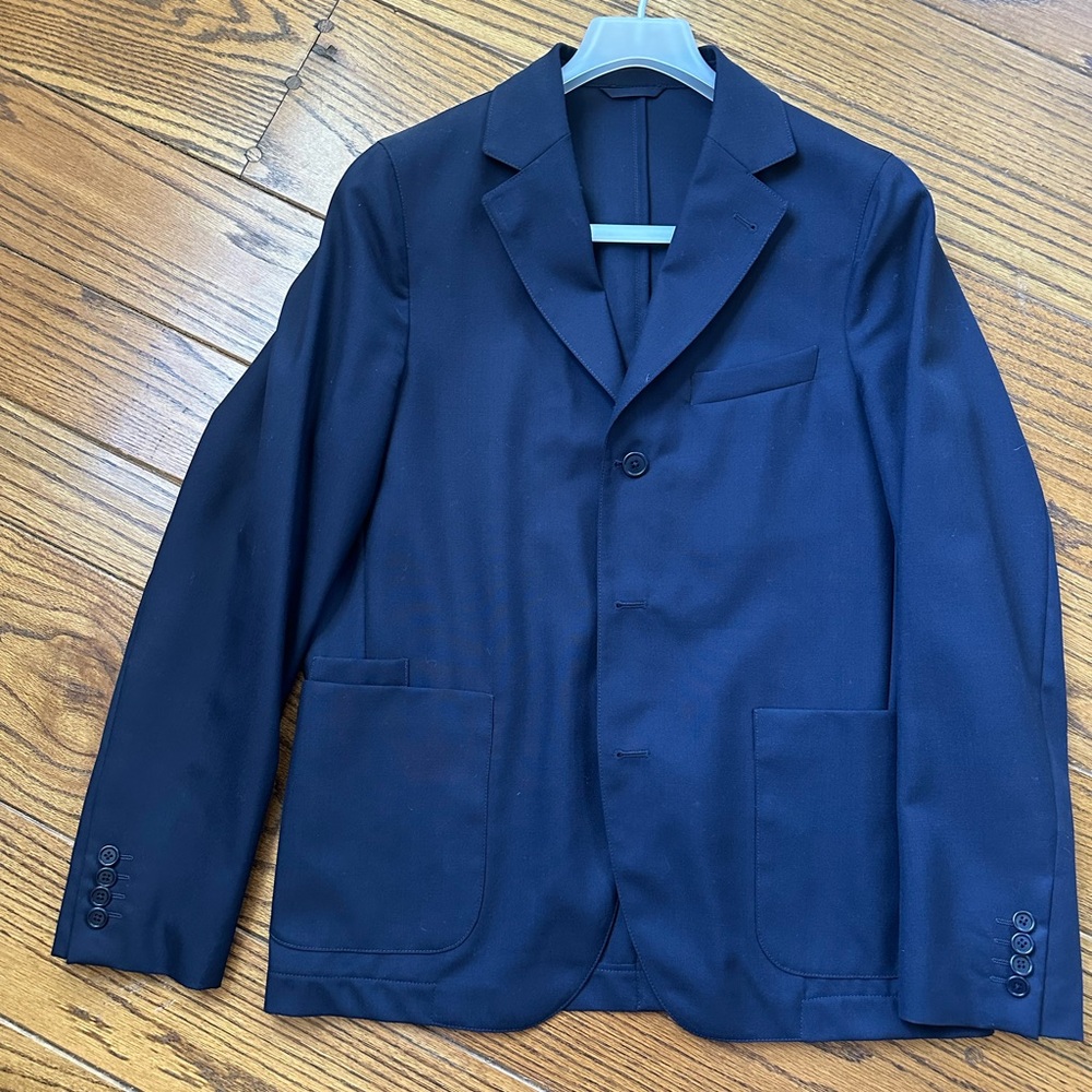 Men's Navy Wool  Blazer Officine Generale